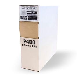 Rollo de Lija Precortada KS-Plus P-400 115mm x 25m