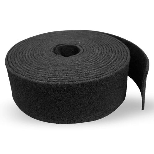 Rollo de Fibra Abrasiva Negra 120mmx10m Muy Fina P600