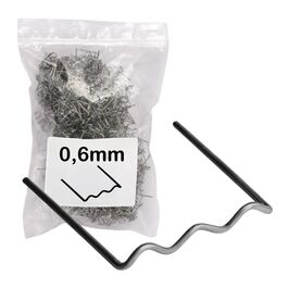 Grapa Nº1 "U" 0,6mm RS16 para Soldar Plásticos (100 unidades)
