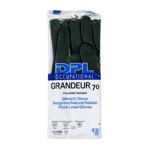 Guantes Especial Disolvente DPL Grandeur 70 Talla 9/L (2 unidades)